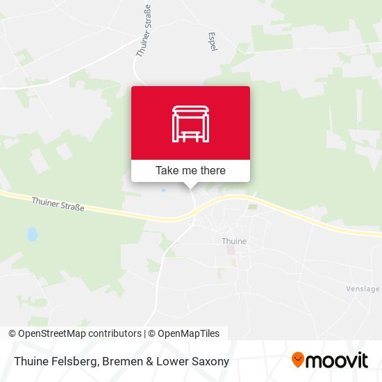 Thuine Felsberg map