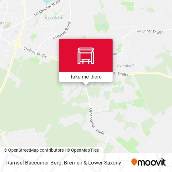 Ramsel Baccumer Berg map