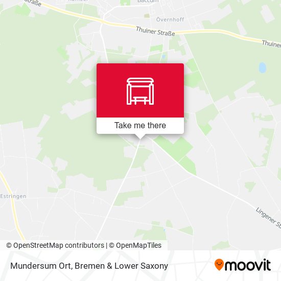 Mundersum Ort map
