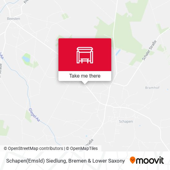 Schapen(Emsld) Siedlung map
