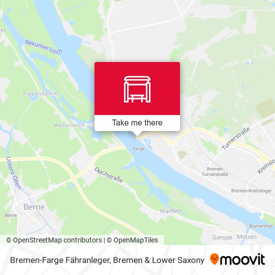 Bremen-Farge Fähranleger map