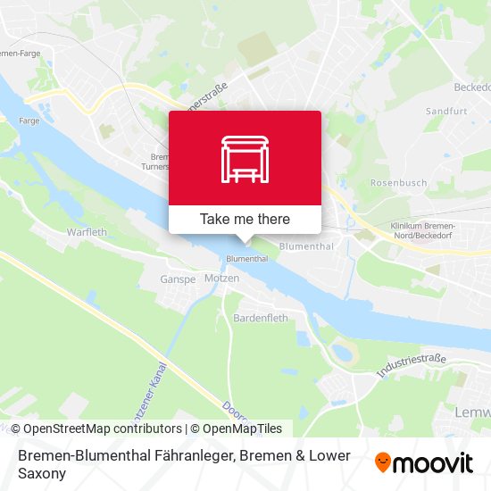 Bremen-Blumenthal Fähranleger map