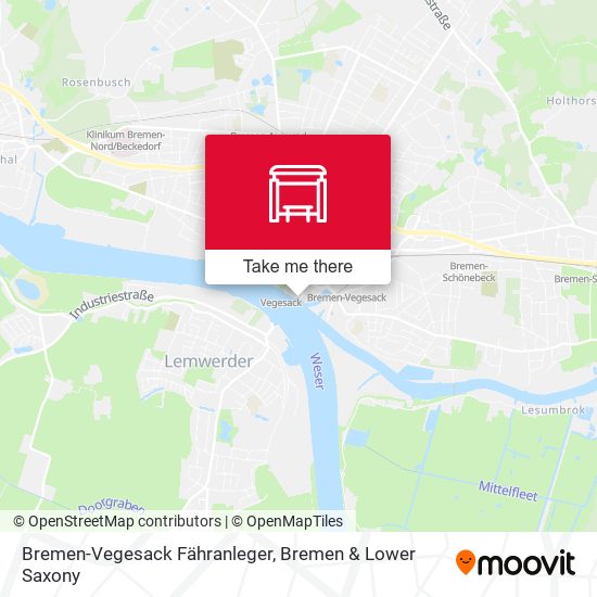 Bremen-Vegesack Fähranleger map