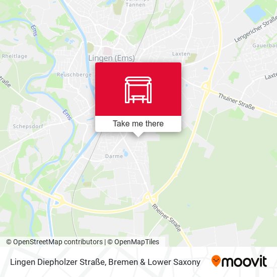 Lingen Diepholzer Straße map