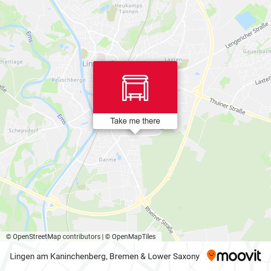 Lingen am Kaninchenberg map