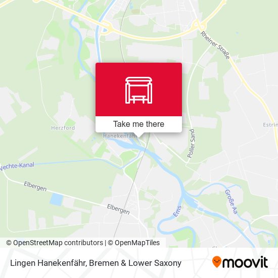 Lingen Hanekenfähr map