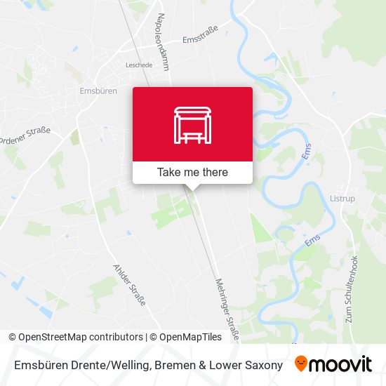 Emsbüren Drente/Welling map
