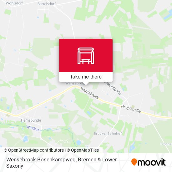 Wensebrock Bösenkampweg map
