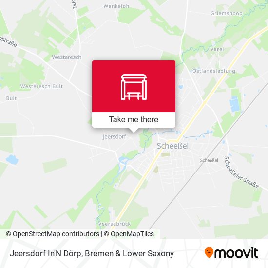 Jeersdorf In'N Dörp map