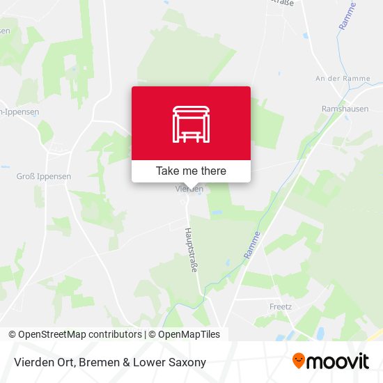 Vierden Ort map