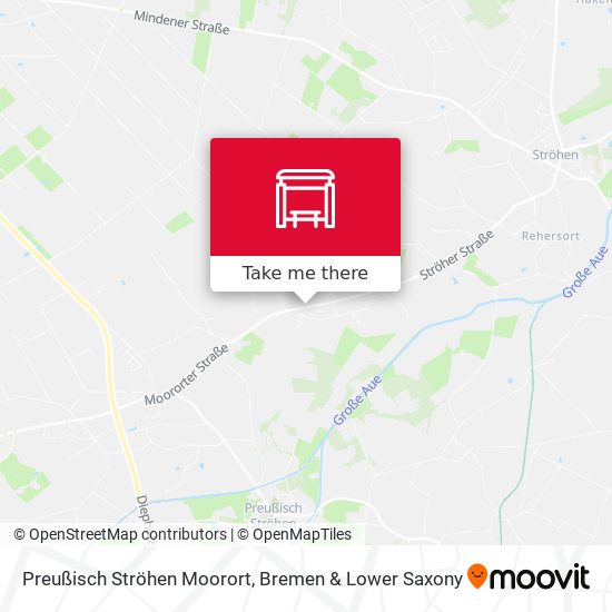 Preußisch Ströhen Moorort map