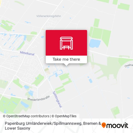 Papenburg Umländerwiek / Spillmannsweg map
