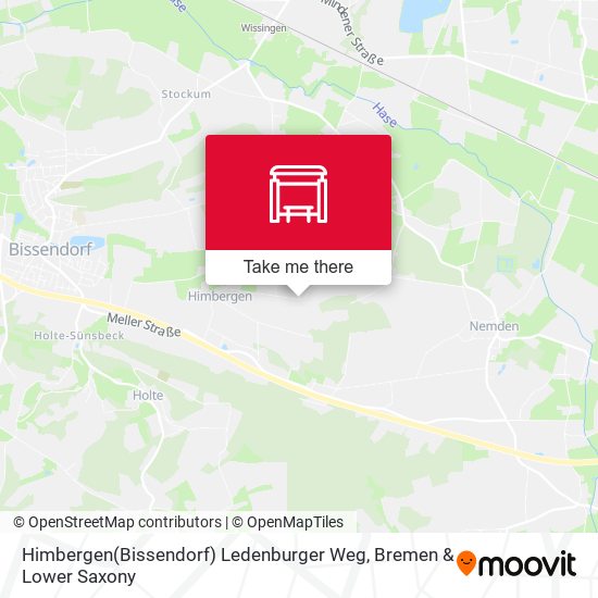 Himbergen(Bissendorf) Ledenburger Weg map
