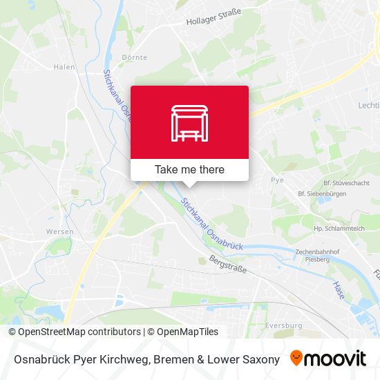 Osnabrück Pyer Kirchweg map