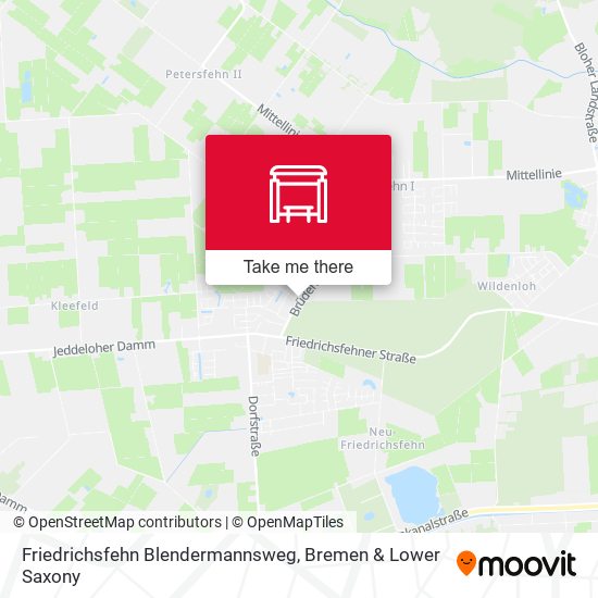 Friedrichsfehn Blendermannsweg map