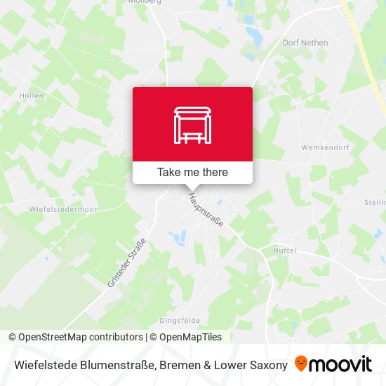 Wiefelstede Blumenstraße map