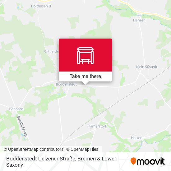 Böddenstedt Uelzener Straße map