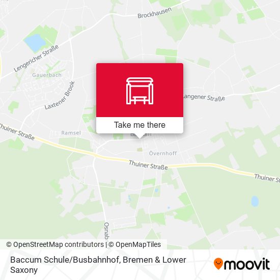 Baccum Schule/Busbahnhof map