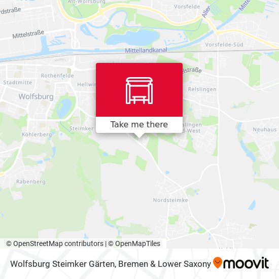 Wolfsburg Steimker Gärten map