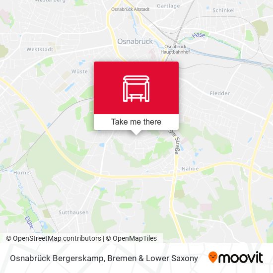 Osnabrück Bergerskamp map