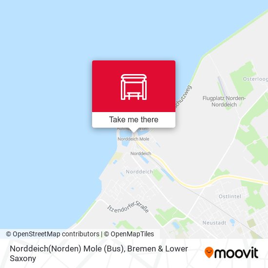 Norddeich(Norden) Mole (Bus) map