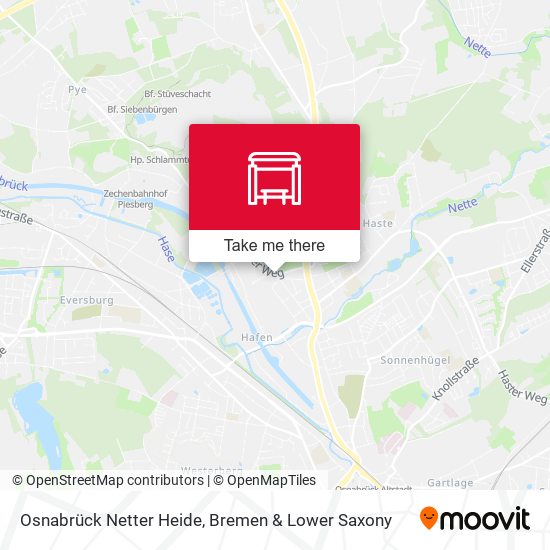 Osnabrück Netter Heide map
