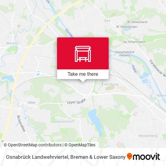 Osnabrück Landwehrviertel map