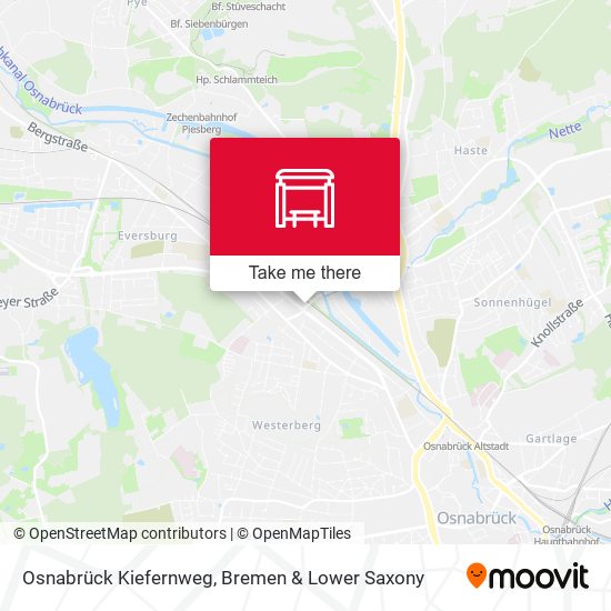 Osnabrück Kiefernweg map