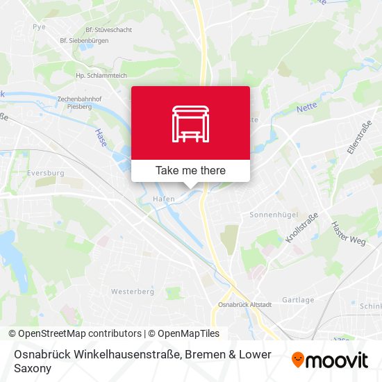 Osnabrück Winkelhausenstraße map