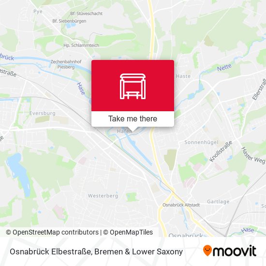 Osnabrück Elbestraße map