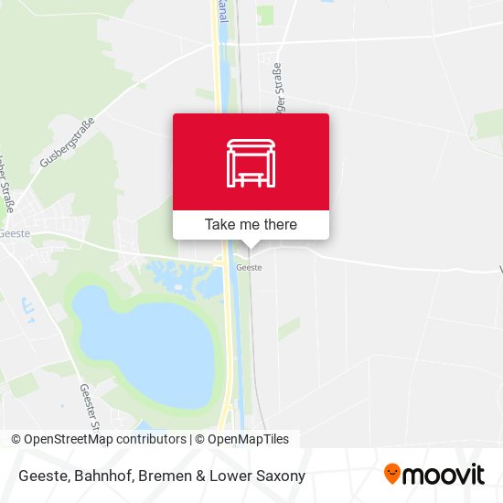 Geeste, Bahnhof map