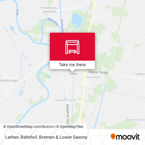 Lathen, Bahnhof map