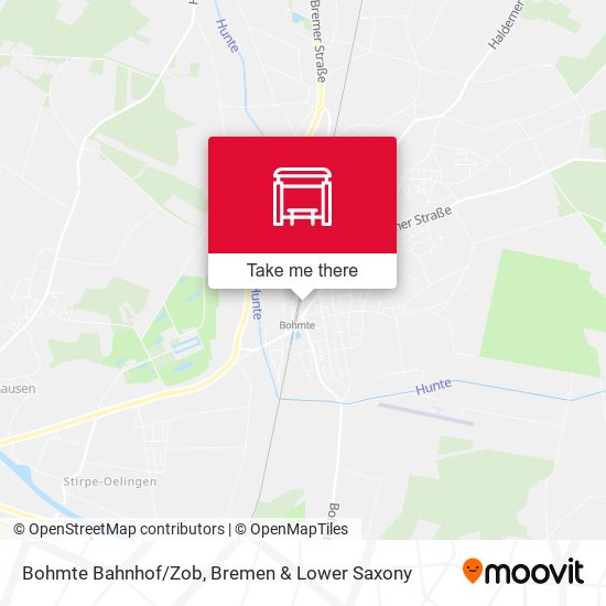 Bohmte Bahnhof/Zob map