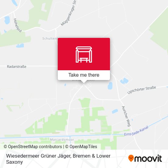 Wiesedermeer Grüner Jäger map