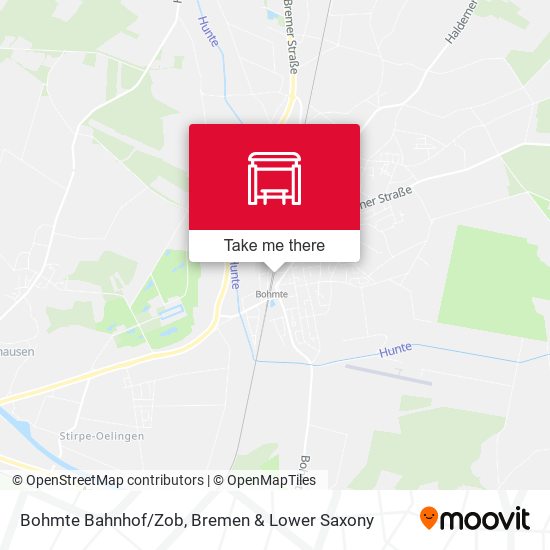 Bohmte Bahnhof/Zob map