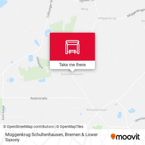 Müggenkrug Schultenhausen map