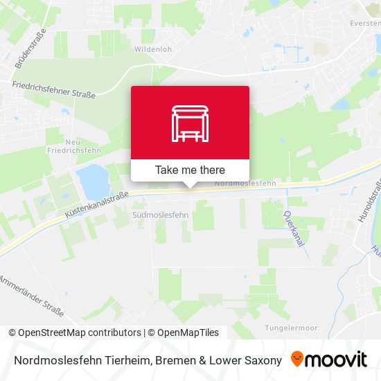 Nordmoslesfehn Tierheim map