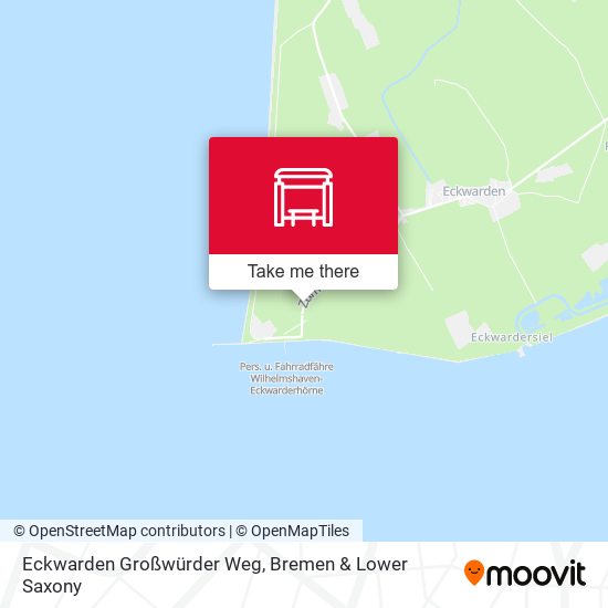 Eckwarden Großwürder Weg map