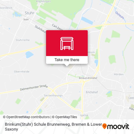 Brinkum(Stuhr) Schule Brunnenweg map