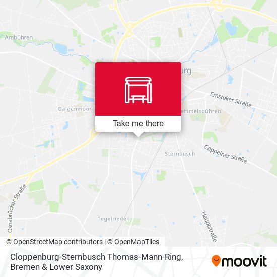 Cloppenburg-Sternbusch Thomas-Mann-Ring map