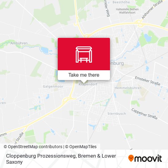 Cloppenburg Prozessionsweg map