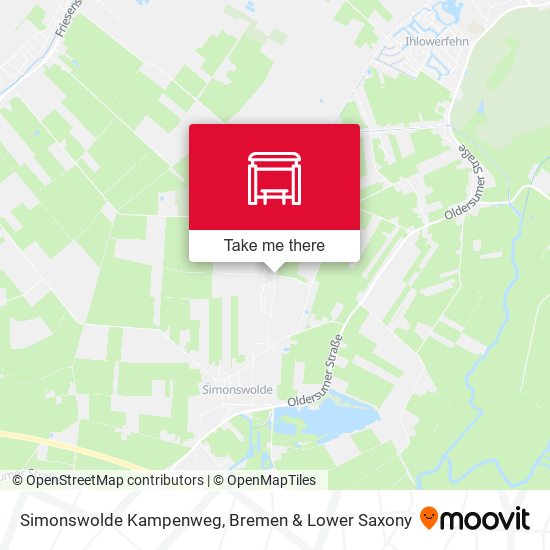 Simonswolde Kampenweg map