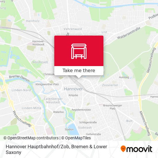 Hannover Hauptbahnhof/Zob map