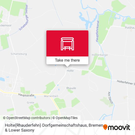 Holte(Rhauderfehn) Dorfgemeinschaftshaus map