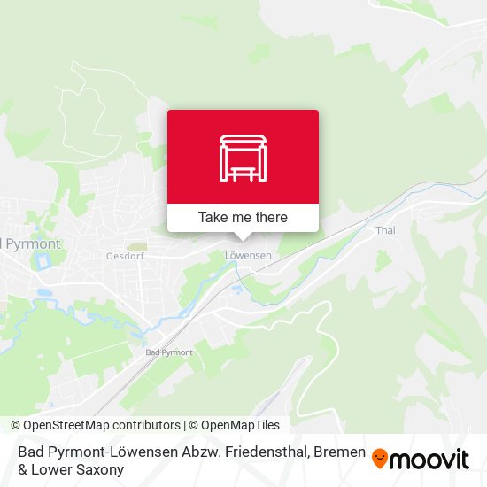Bad Pyrmont-Löwensen Abzw. Friedensthal map