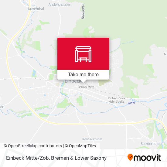 Einbeck Mitte/Zob map