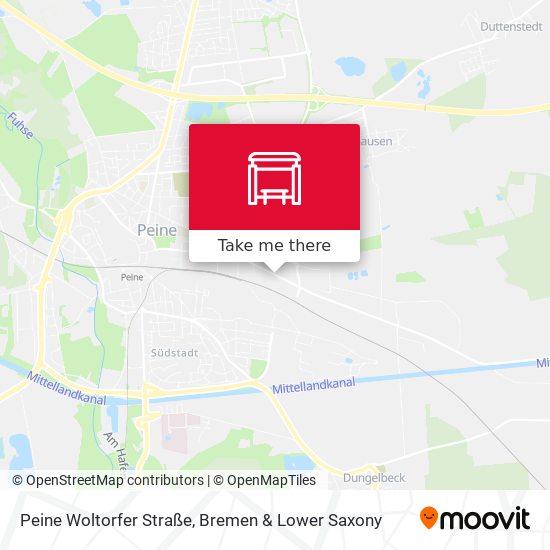 Peine Woltorfer Straße map
