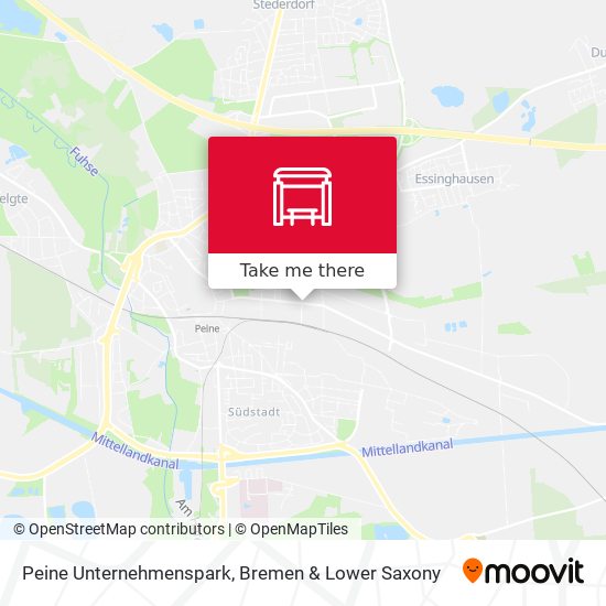 Peine Unternehmenspark map