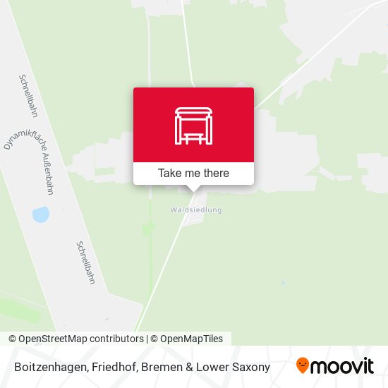 Boitzenhagen, Friedhof map