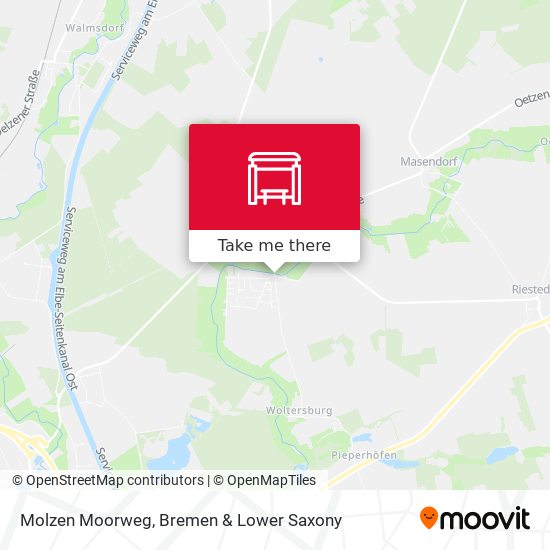 Molzen Moorweg map